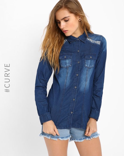 Small , Regular & Plus Denim Shirts at Rs 250 in Surat