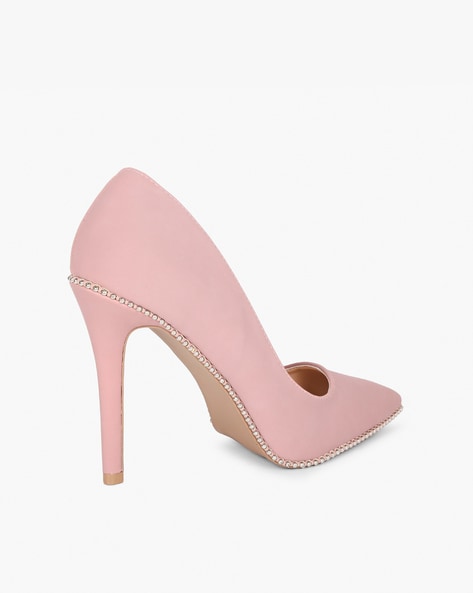 Pushbutton: Pink Coin Purse Heels
