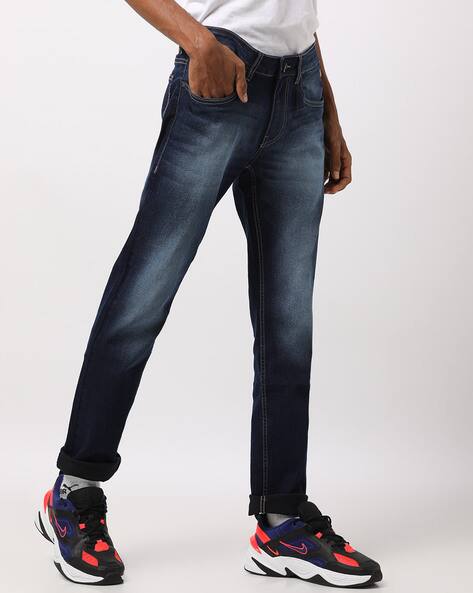 flying machine slim men blue jeans