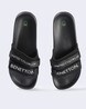 UNITED COLORS OF BENETTON Textured Slides with Branding (BLACK)