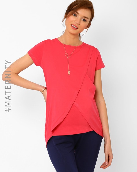 Buy Coral Pink Shirts,Tops&Tshirts for Women by AJIO Online