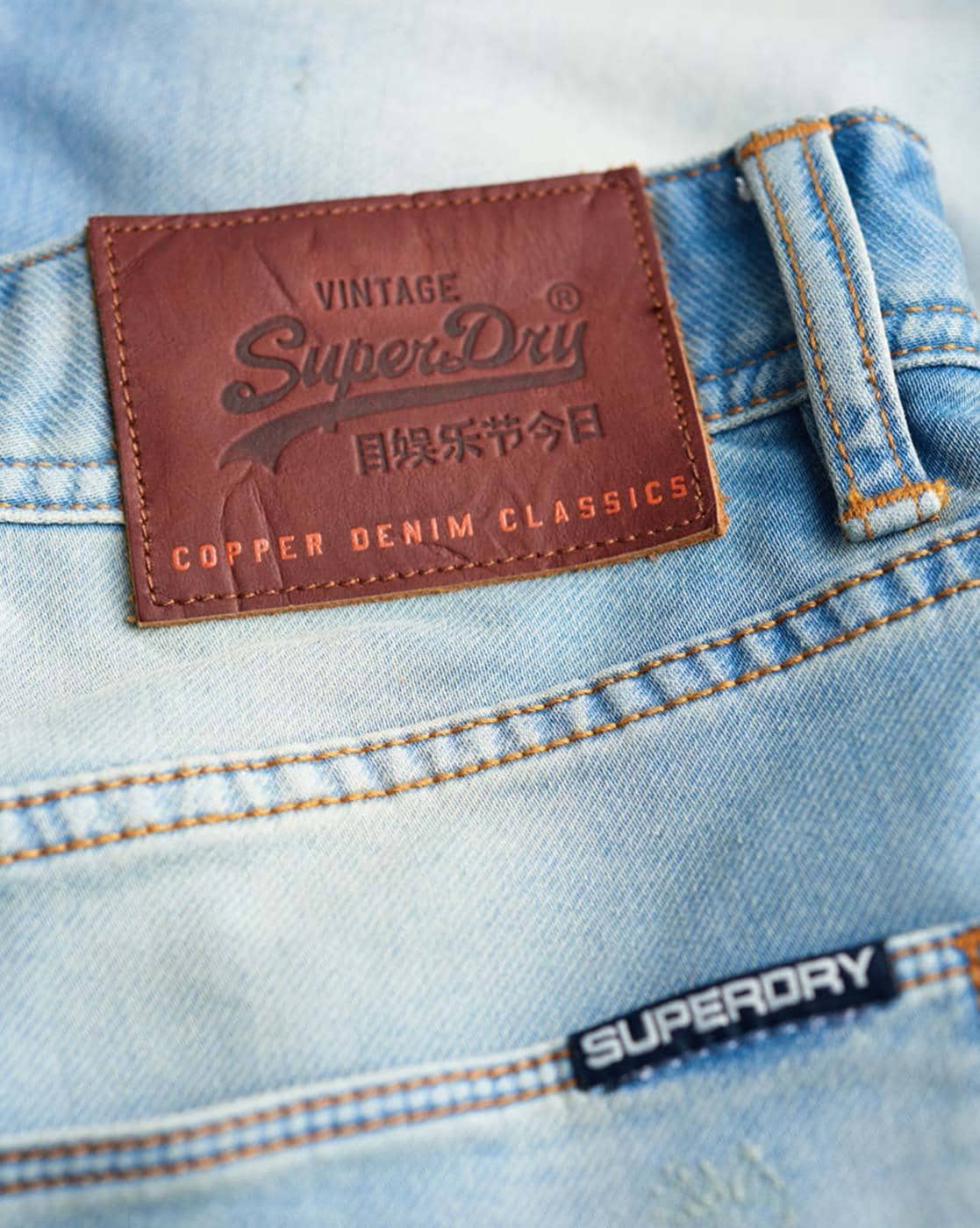 Officer Jeans - Mid Blue | Superdry mens, Denim details, Superdry jeans