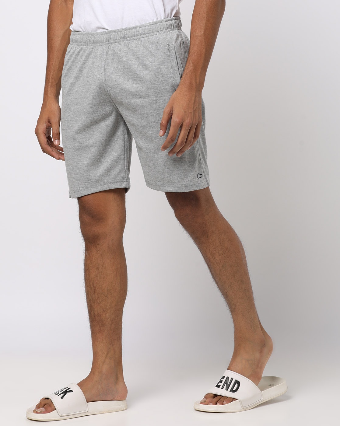 grey khaki shorts