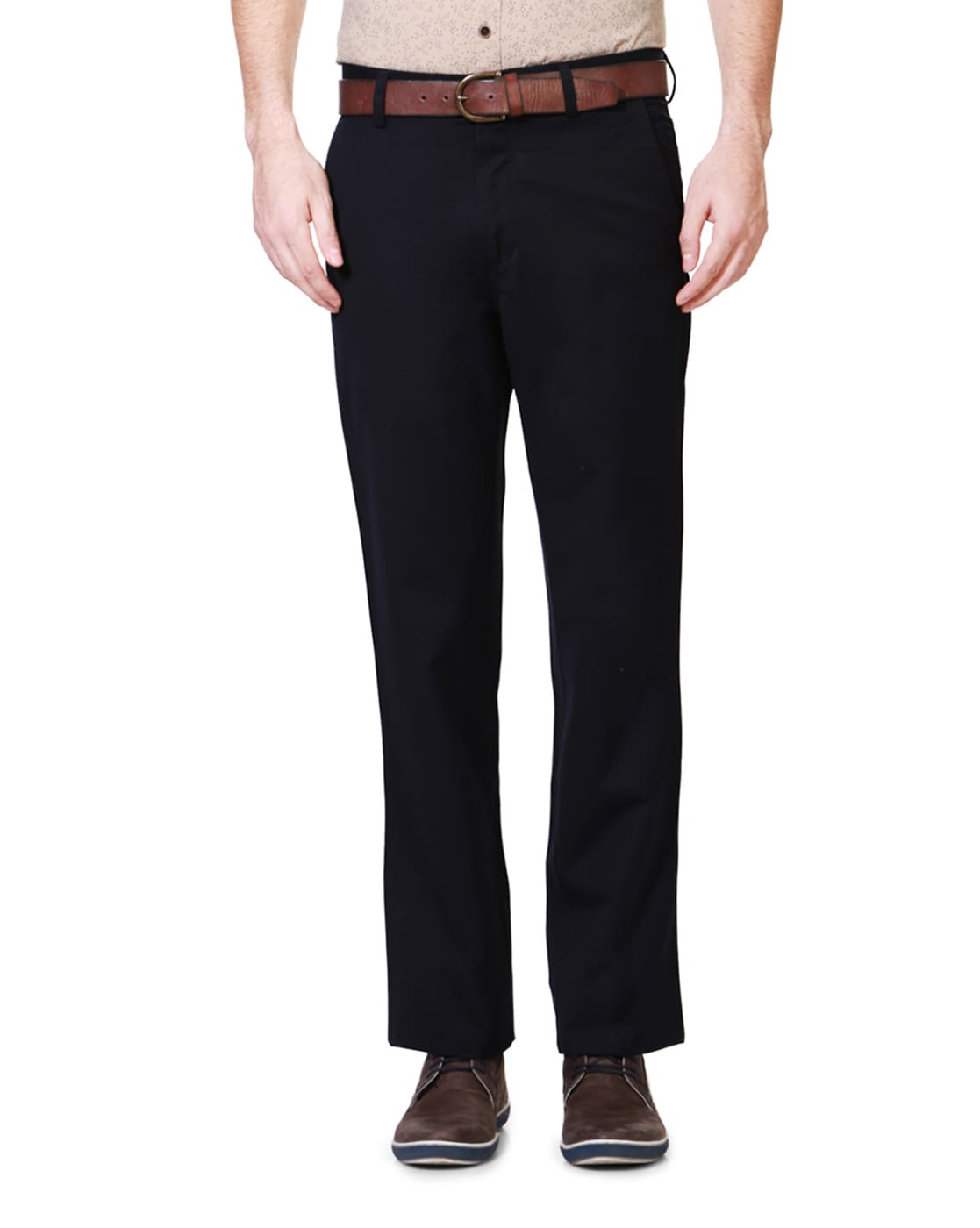 Allen Solly Casual Trousers  Buy Allen Solly Men Brown Regular Fit Solid  Casual Trouser Online  Nykaa Fashion