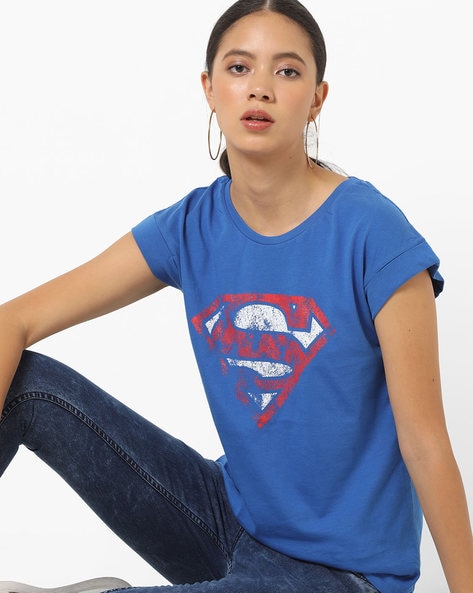 girl in superman shirt