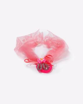 Buy Pink Black Hair Accessories For Girls By Funkrafts Online