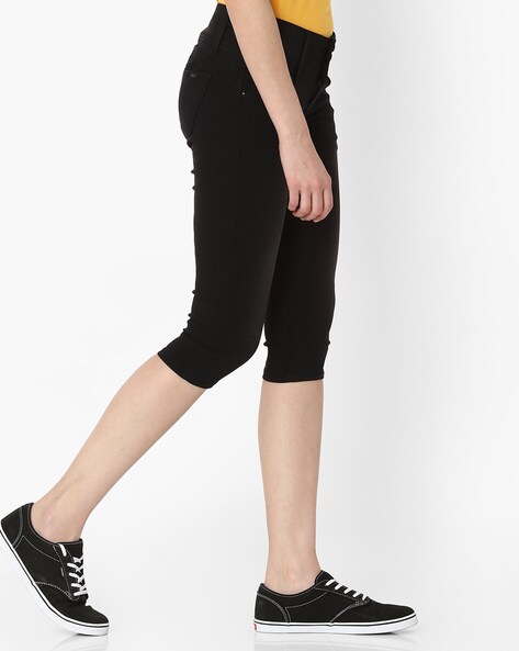 4-POCKET JEGGING CAPRIS (BLACK)