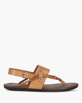Strappy Casual Sandals with Buckle Closure