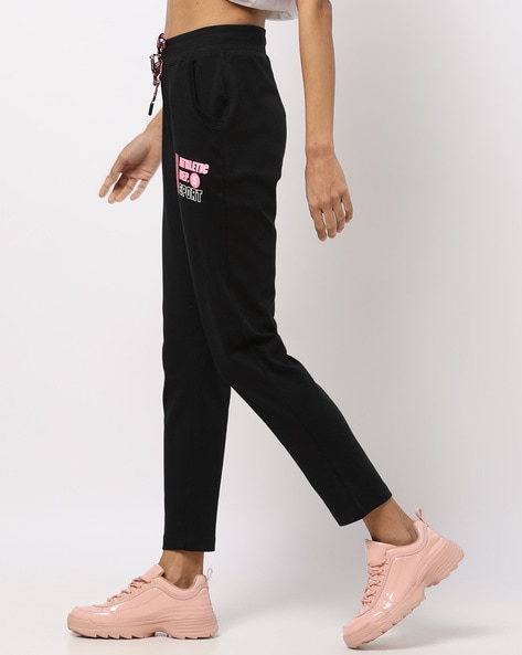 Buy Black Track Pants for Women by Teamspirit Online