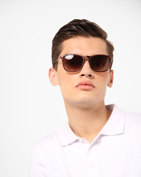 mens brown wayfarer sunglasses
