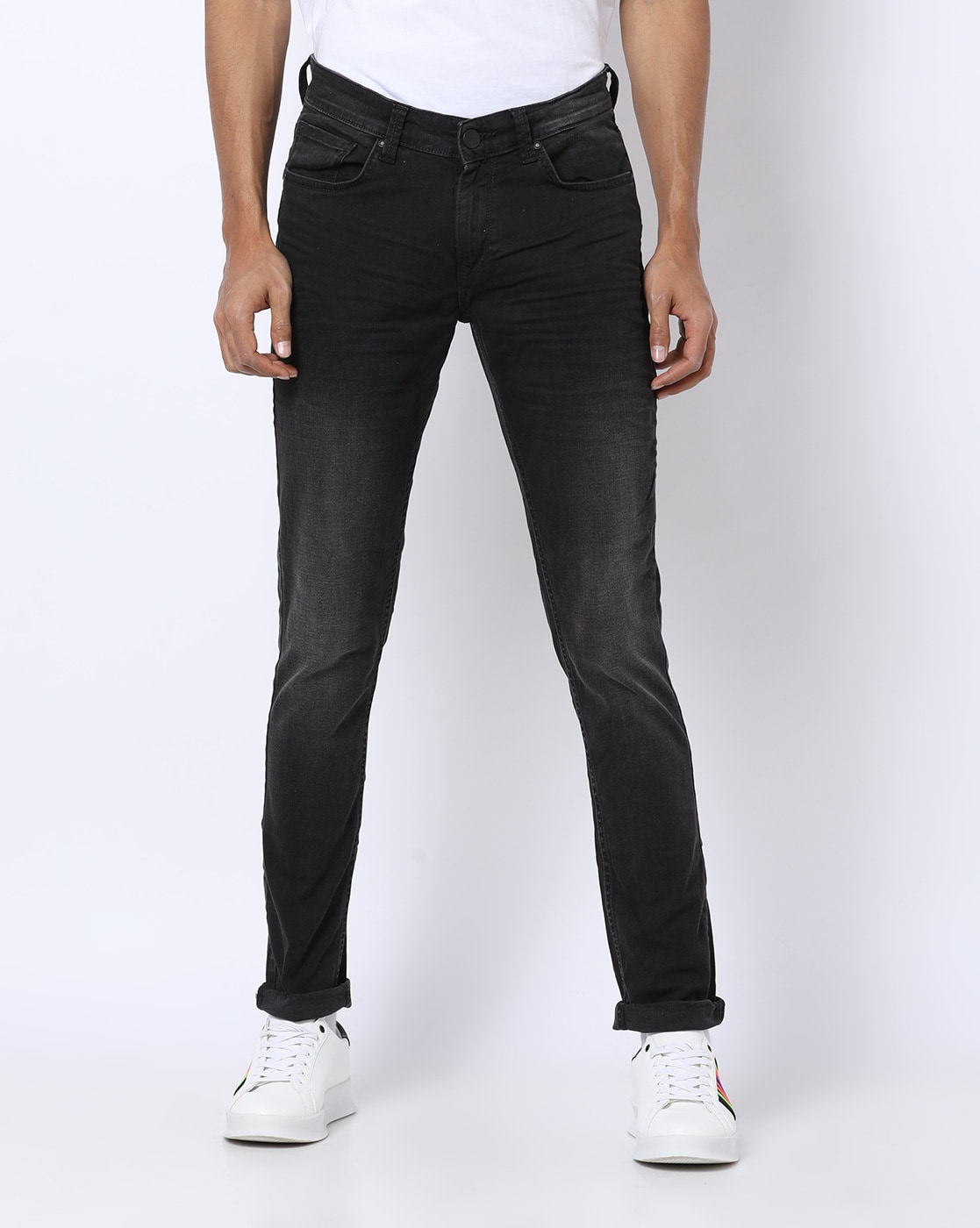 black charcoal jeans