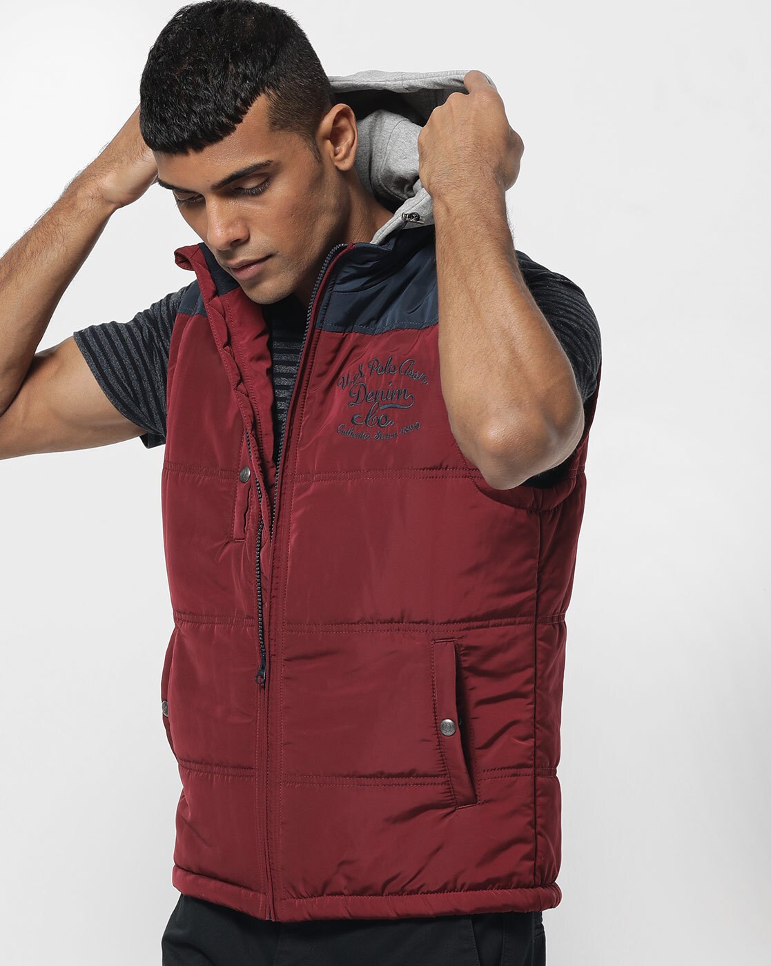 us polo assn sleeveless jacket