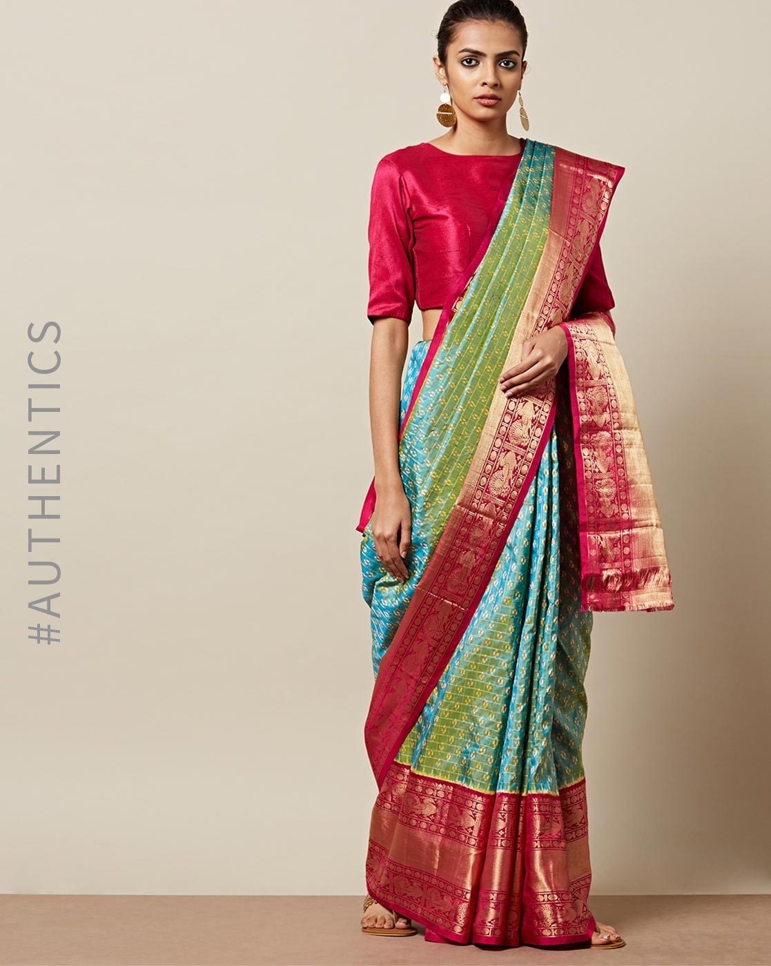 Buy Purple Sarees for Women by FASHION BOOMS Online | Ajio.com