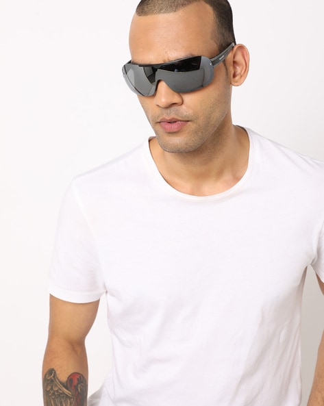 Buy Women's Full Rim Tinted Shield Sunglasses with Nose Pads Online |  Centrepoint UAE