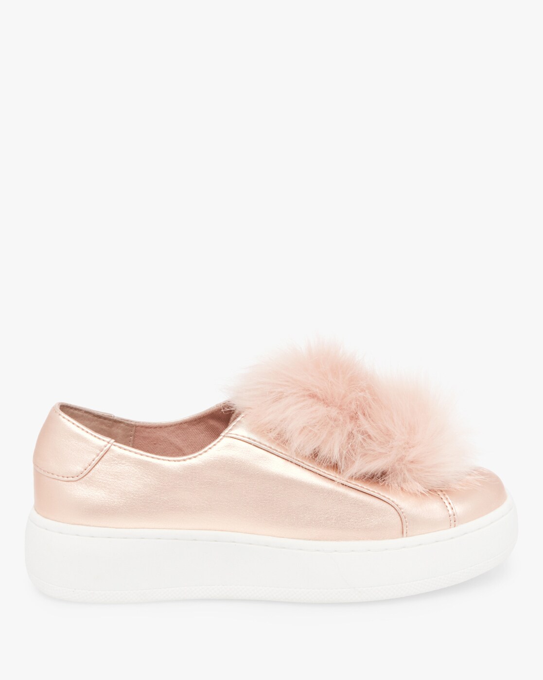 steve madden pom pom slip ons