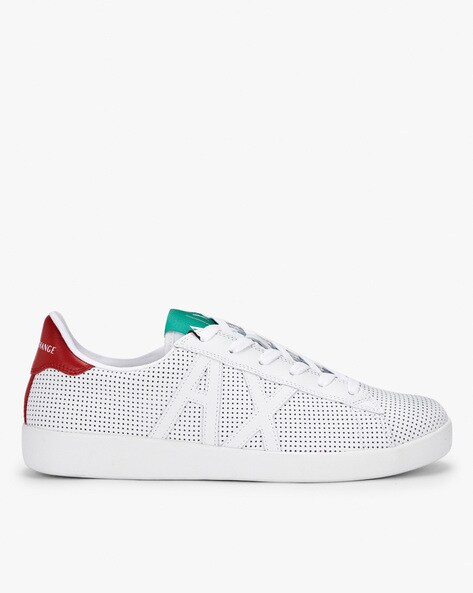 armani exchange white sneakers