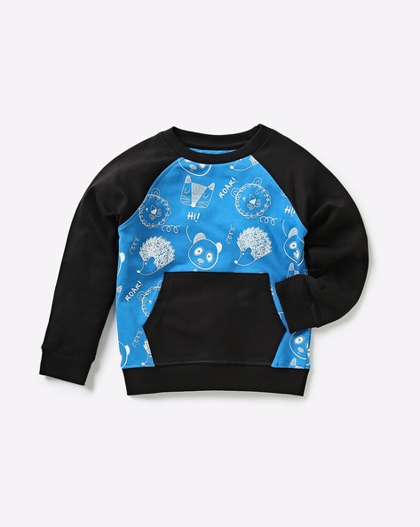 printed crew neck sweatshirts