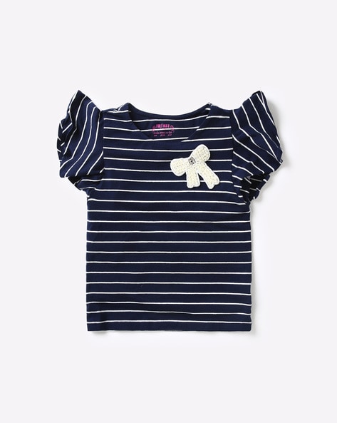 Buy Navy Blue Tshirts for Girls by KG FRENDZ Online