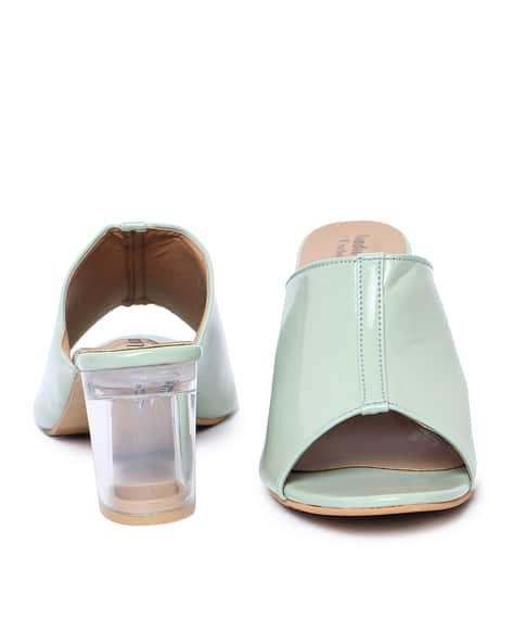 Slip-On Chunky Heeled Sandals (Image - 3)