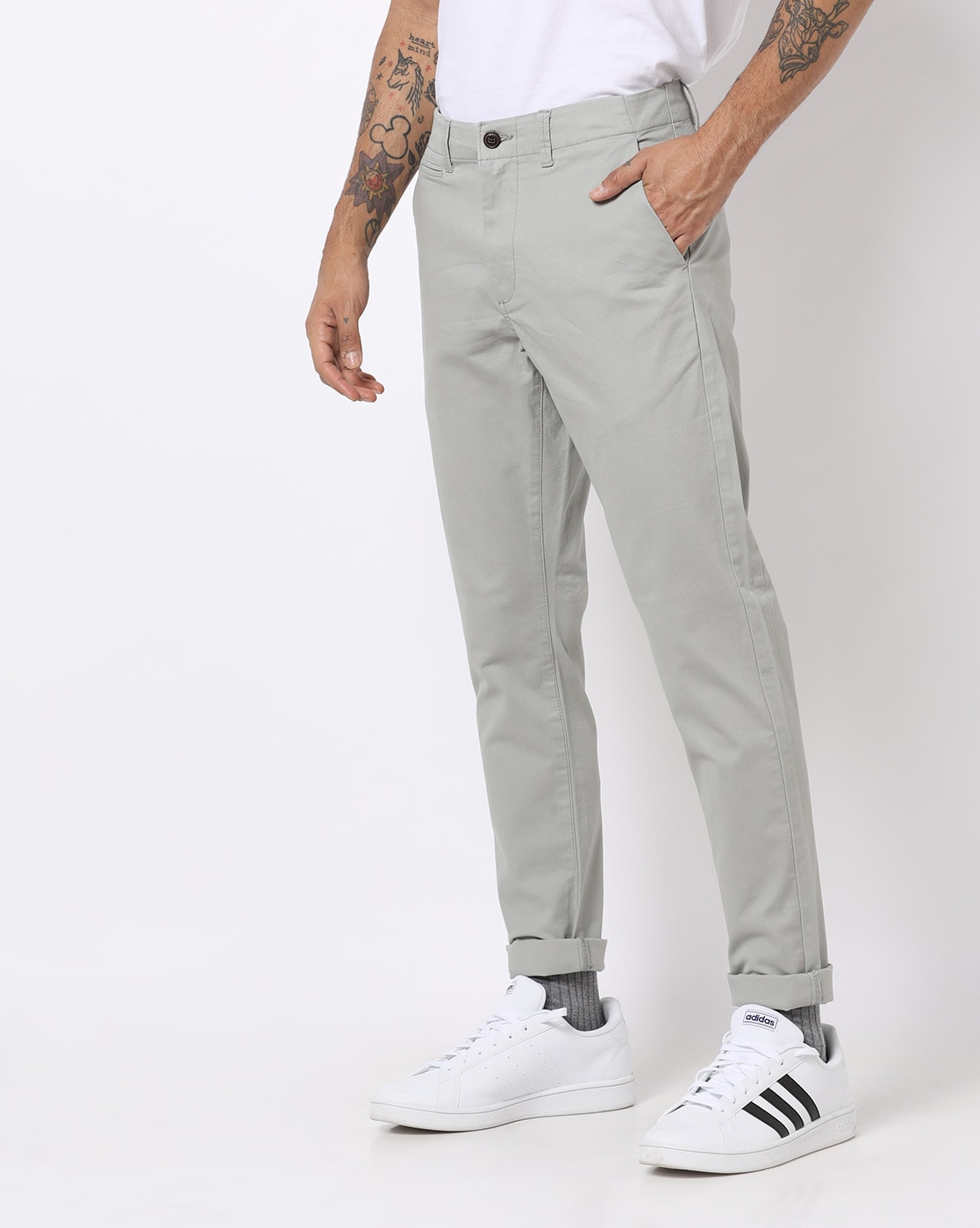 JACK  JONES Slim Fit Men Grey Trousers  Buy JACK  JONES Slim Fit Men  Grey Trousers Online at Best Prices in India  Flipkartcom
