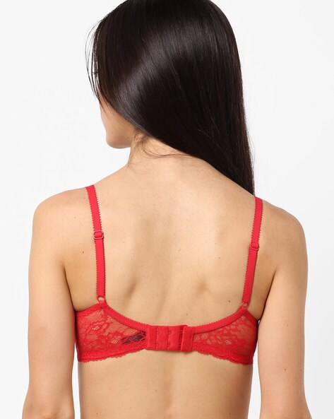 Non-Padded Lace Bra with Adjustable Strap