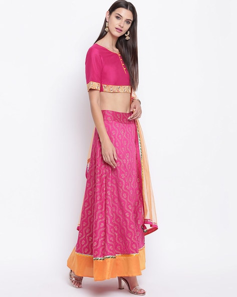 Buy Maroon Lehenga Choli Sets for Women by Shakumbhari Online | Ajio.com