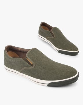 Panelled Slip-On Casual Shoes