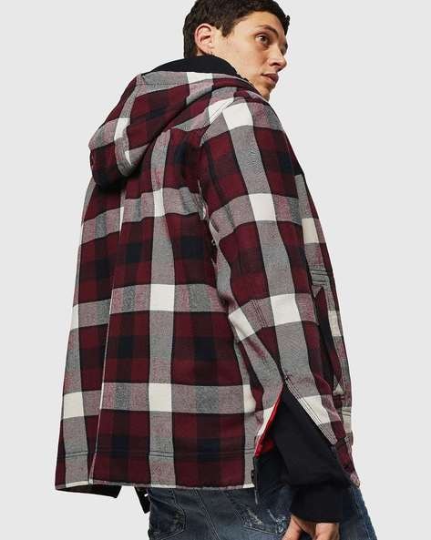 Buy Maroon Jackets & Coats for Men by DIESEL Online | Ajio.com