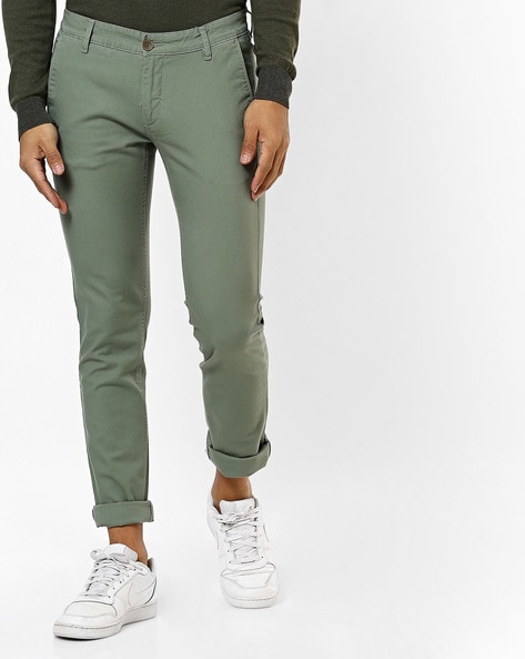 Light Green Skinny Trousers – Karigari Shop