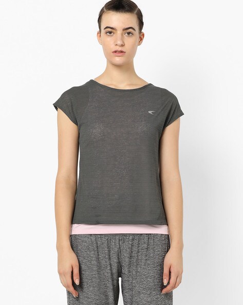 Buy Grey Tshirts for Women by PERFORMAX Online