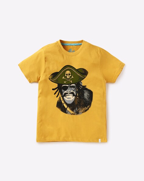 yellow pirate shirt