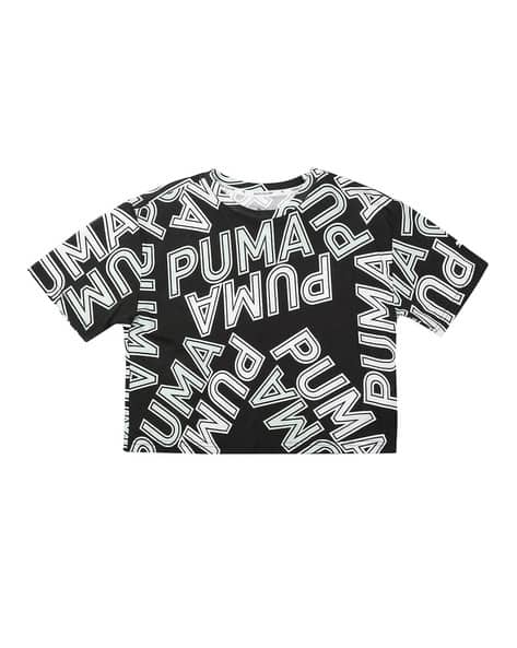 Modern Sports Typographic Brand Print Crew-Neck T-shirt