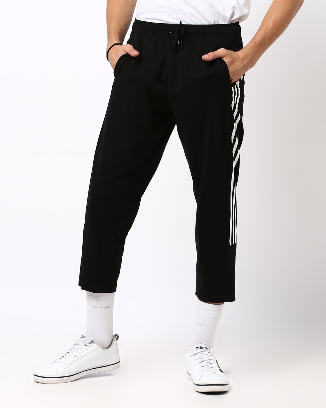 Adidas Id Kn Striker Black Striped Track Pants 6500193htm  Buy Adidas Id  Kn Striker Black Striped Track Pants 6500193htm online in India