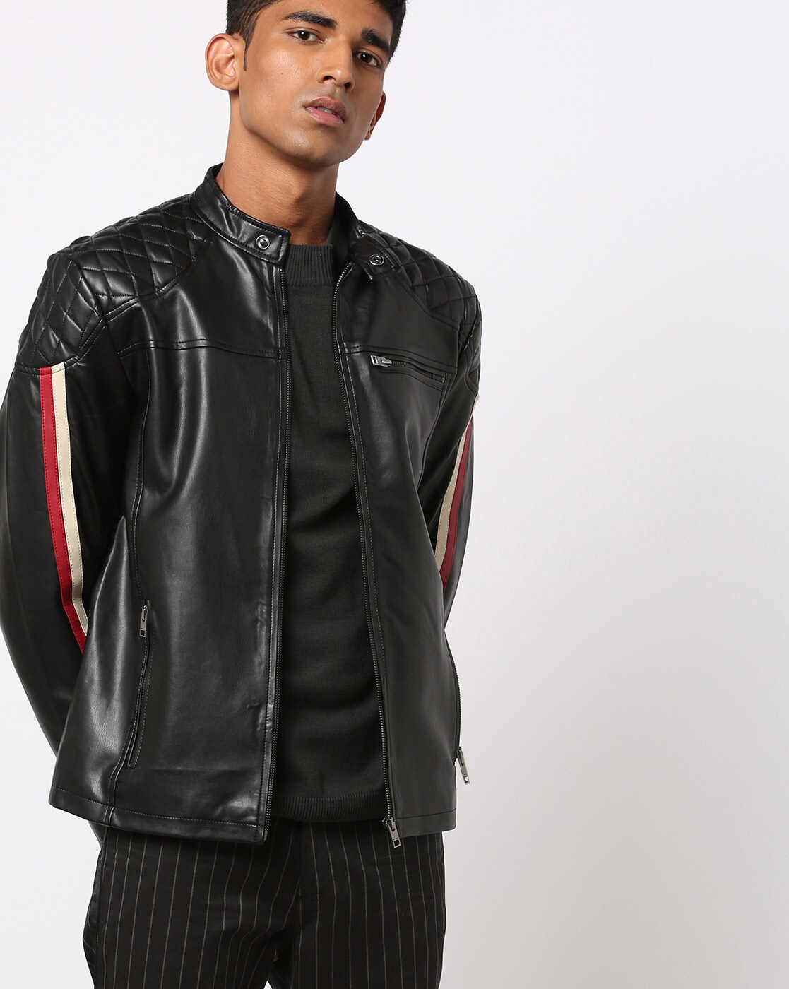 Sale Jack And Jones Leather Jacket India In Stock 