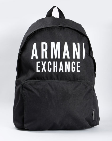 armani exchange black backpack