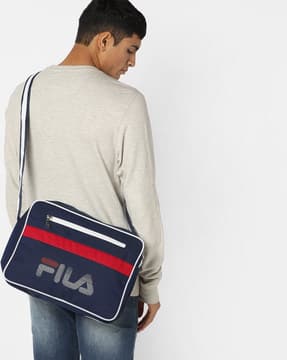 Printed Messenger Bag