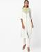 Printed Straight Kurta with Band Collar