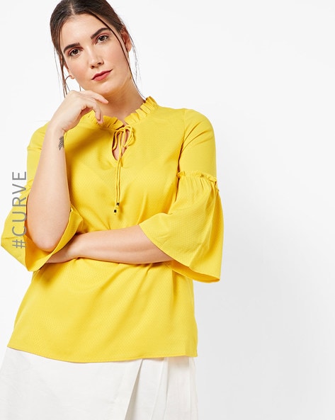 Lemon yellow tops online shop
