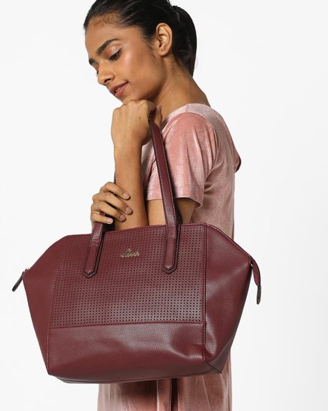 lavie maroon handbag