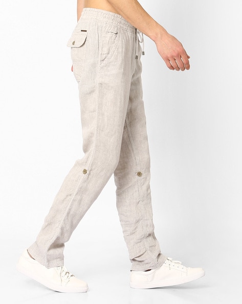 Men's Drawstring Linen Pants – Ecoooc