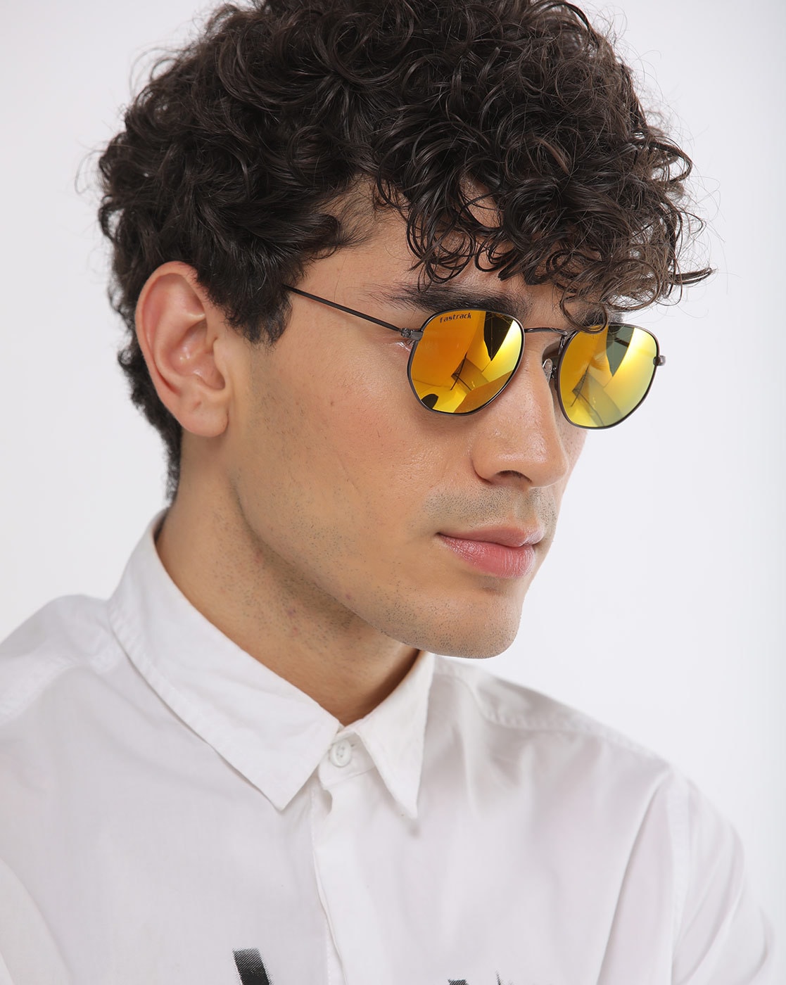 Fastrack cheap yellow sunglasses