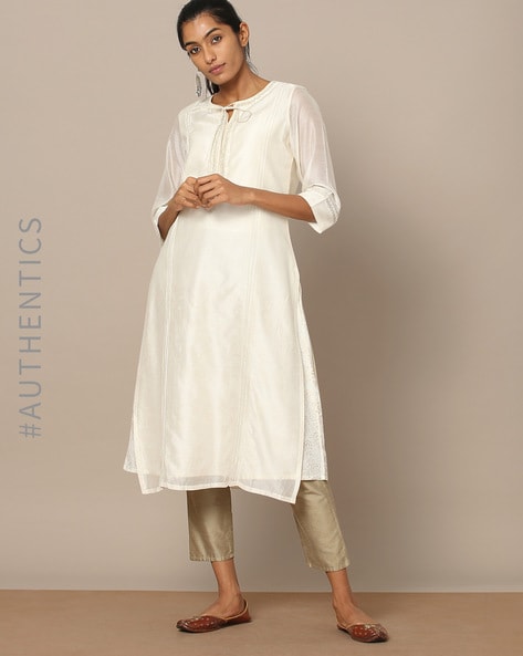 Buy White Kurtas & Kurtis for Women by AJIO Online | Ajio.com
