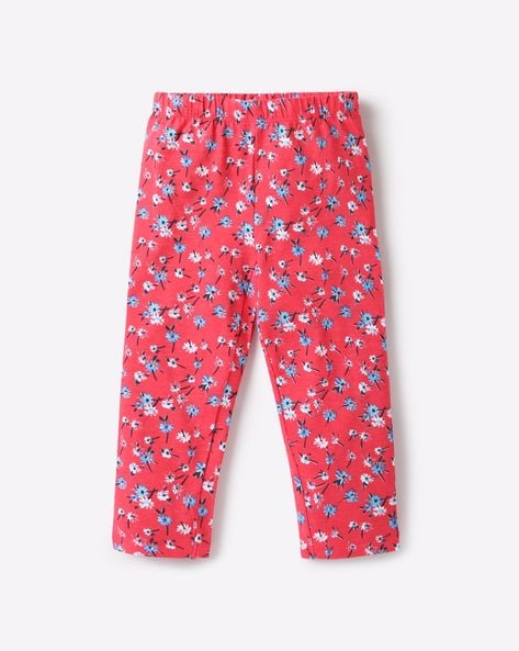 Buy Juniors Heart Print Leggings with Elasticated Waistband Online