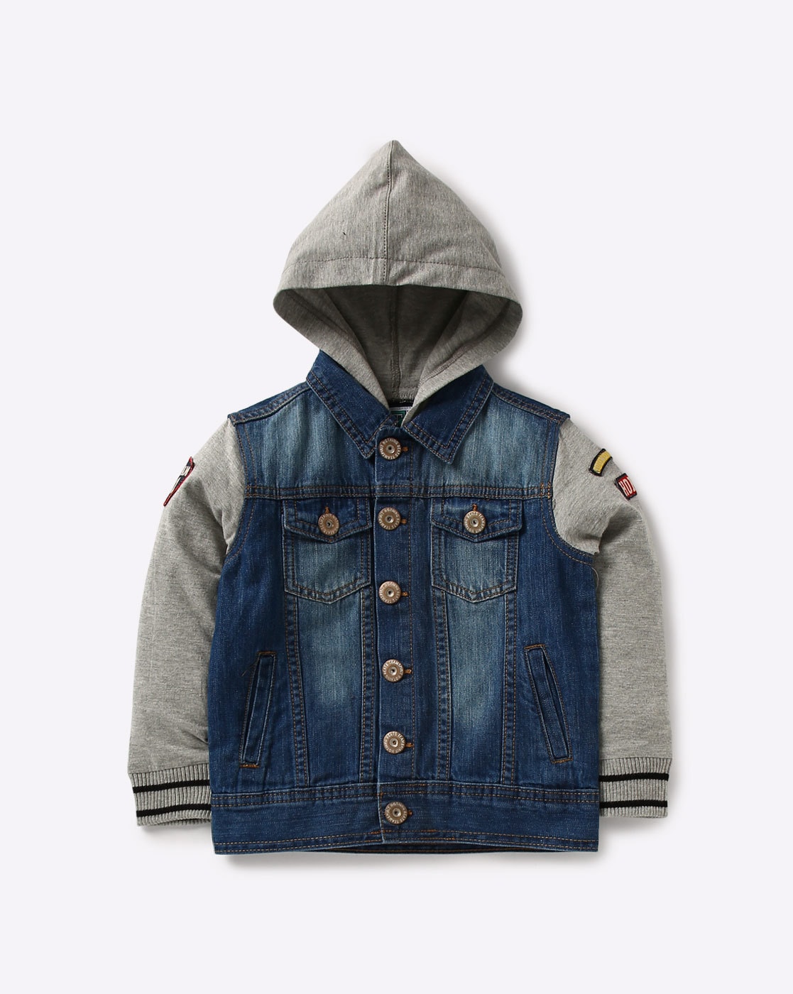 Amazon.com: Boys Denim Hooded Jacket Coat Kids Children Zipper Windproof  Hoodie Outerwear, Blue, Size 6-7 Years(Tag130): Clothing, Shoes & Jewelry