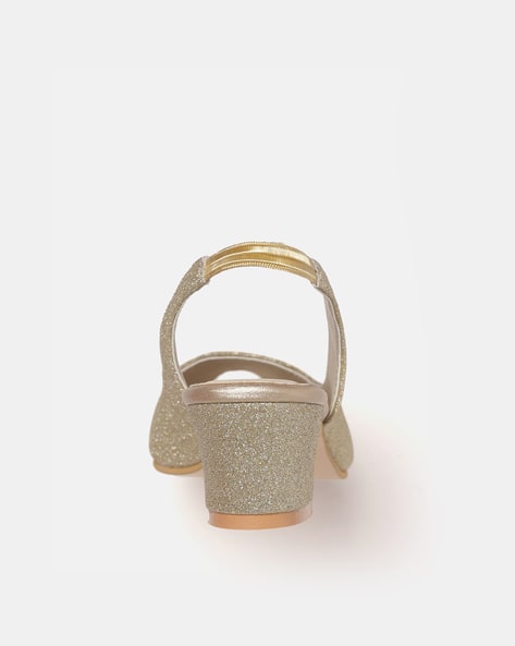 Peep-Toe Slingback Heeled Sandals (Image - 3)