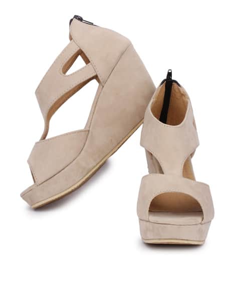 Textured Wedges with Zip Closure (Image - 1)