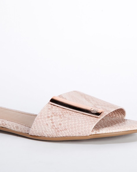 Snake discount flat sandals