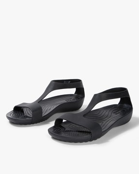 crocs black sandals