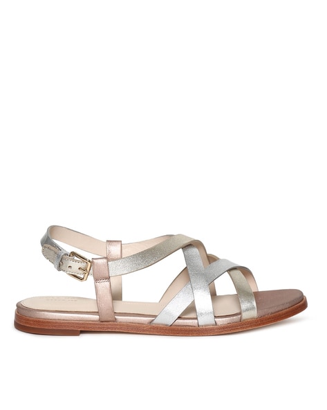 Buy Silver Flat Sandals for Women by Cole Haan Online Ajio