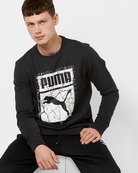 puma charcoal grey sweatshirt